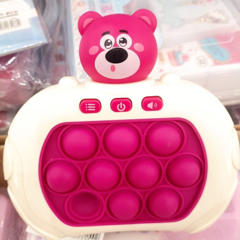 儿童速推熊游戏机按按乐益智闯关解压神器男女孩子训练反应专注力