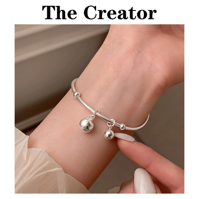925纯银串珠小球手链小众轻奢2026新高级手镯女闺蜜手串