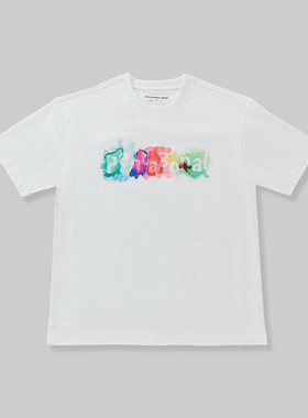 【明星同款】Pentagonal 新款彩虹字母大LOGO短袖T恤