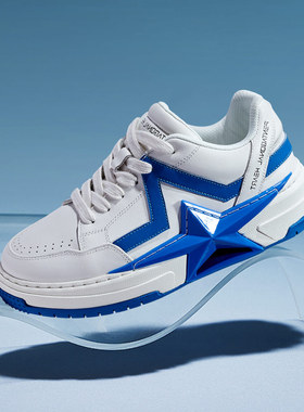 PENTAGONAL HEART五角心踏星步梦系列经典标牌星星鞋克莱因蓝板鞋