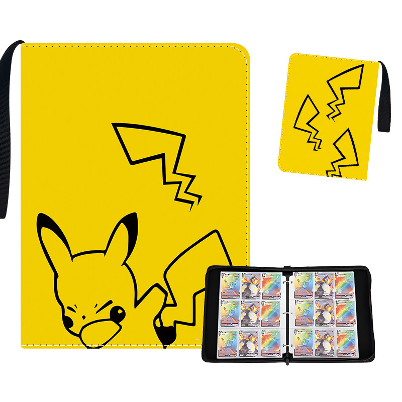豪华高档宝可梦卡片收纳册四格神奇宝贝收藏册游戏王卡册口袋妖怪
