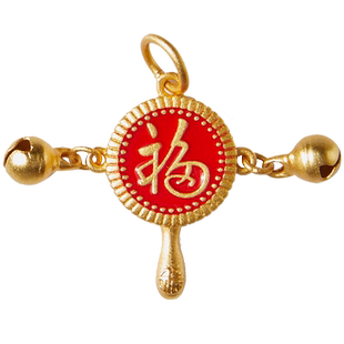 沙金铃铛手链diy配件吊坠串珠手串串珠子小配饰手工编织配珠手绳