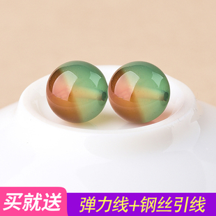 孔雀玛瑙散珠手链珠子diy手工串珠玉石水晶手串材料项链彩色配饰