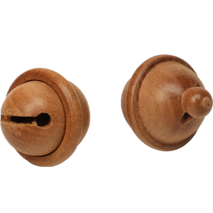 桃木铃铛配件diy材料婴儿汽车挂件编织手绳配饰手工编绳手链吊坠