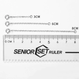 Серебряный браслет, длинное ожерелье, аксессуары из жемчуга, цепочка до ключиц, удлиняющая пряжка для бюстгалтера, серебро 925 пробы, серебро 925 пробы, золото 750 пробы