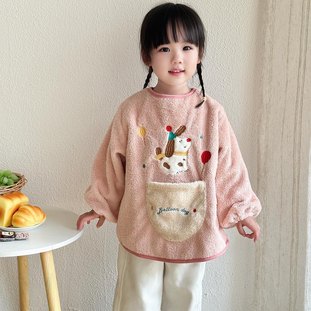 秋冬宝宝保暖围兜防水围裙