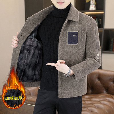 金貂绒外套男短款休闲轻奢夹克