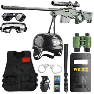 巴雷特抛壳软弹枪儿童玩具枪AWM软蛋男孩手小枪男童装备新年礼物