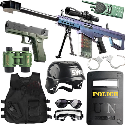 巴雷特儿童软弹玩具枪m24狙击拉栓抛壳AWM仿真男孩吃鸡装备61礼物