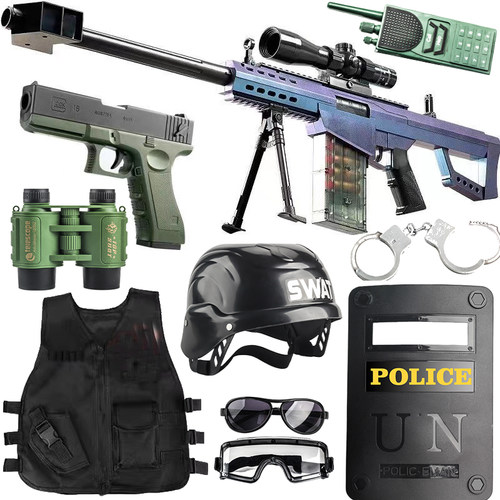 巴雷特儿童软弹玩具枪m24狙击拉栓抛壳AWM仿真男孩吃鸡装备61礼物