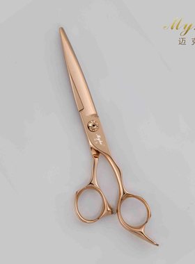 迈克 ADD-6.3 新款系列 黑色 玫瑰金 粗硬发 平剪 专业美发剪刀