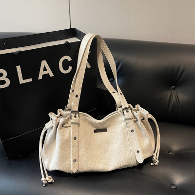 日本进口ASON托特包Minju朴敏珠同款机车风PU皮单肩包单肩背腋下