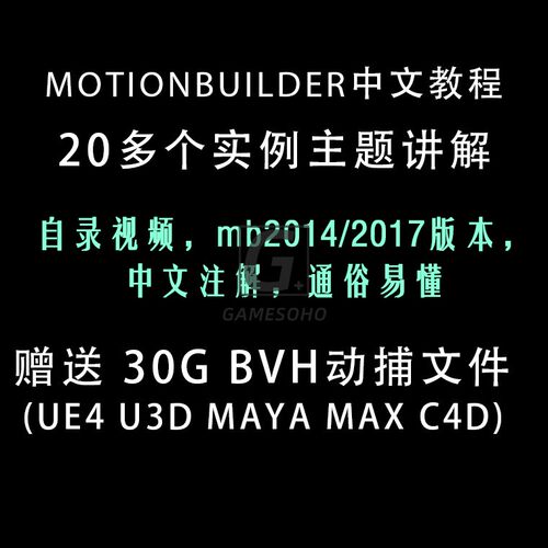Autodesk MotionBuilder 中文教程 动画师入门视频 动作捕捉剪辑