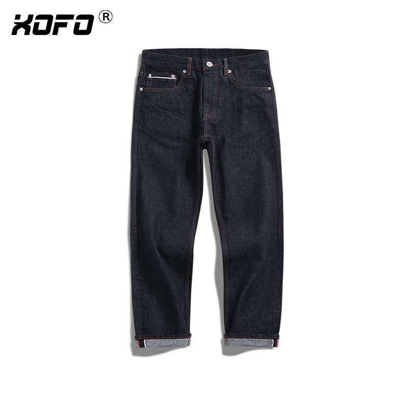 2026年新款高端赤耳丹宁牛仔裤男款冬季新款宽松休闲小脚裤子