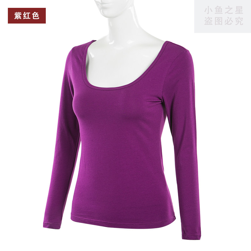 新一系 女打底内衣 大领低领单衣上衣 修身贴身棉 尺码偏小一码