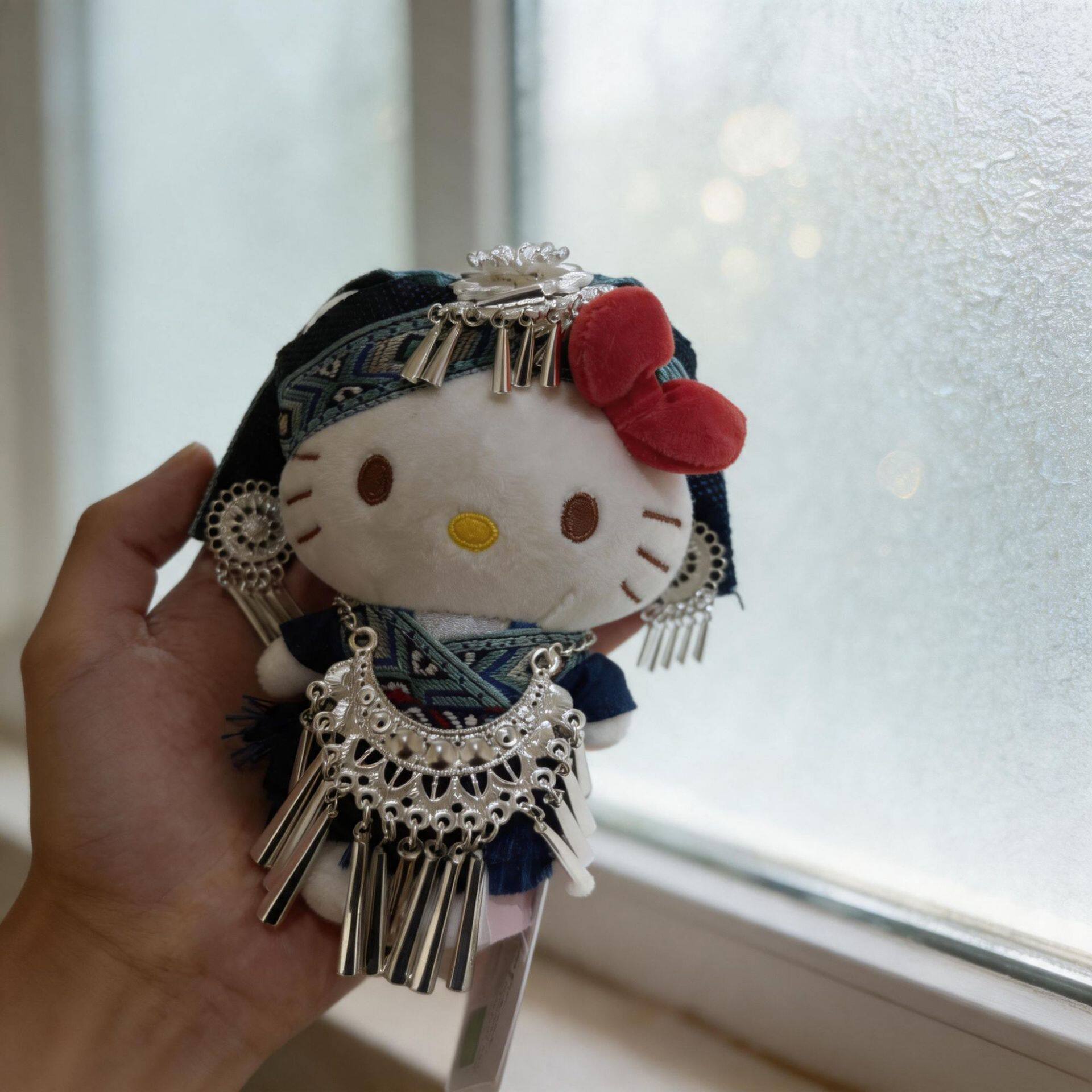 正版草帽三丽鸥毛绒玩具hellokitty玩偶公仔娃娃kt凯蒂猫小挂件
