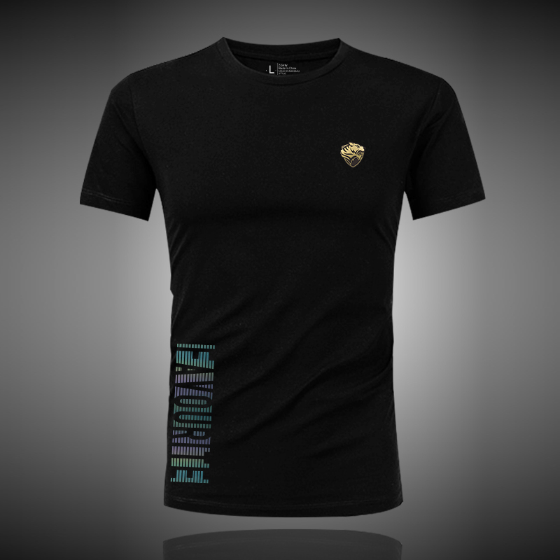 夏季男士莫代尔休闲圆领短袖