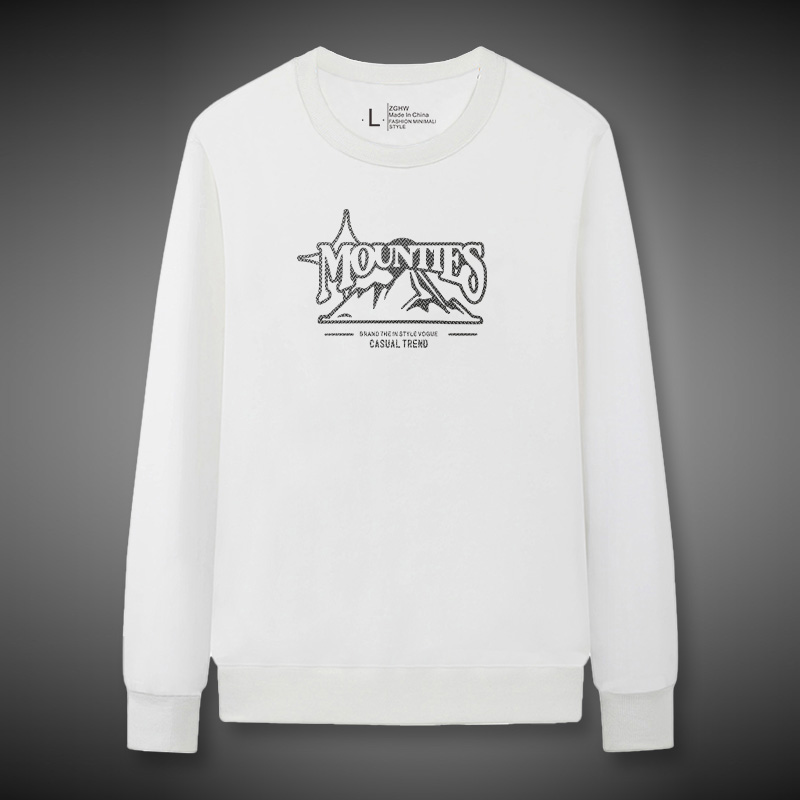 圆领卫衣男春秋款修身潮流长袖