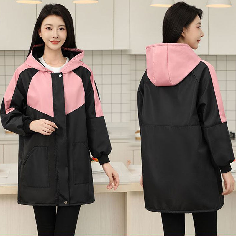 罩衣女士新款冬季加绒加厚长袖年轻款防水防油厨房家用围裙工作服,家庭/个人清洁工具,围裙,淘宝优惠券,粉丝福利购,淘宝优惠卷