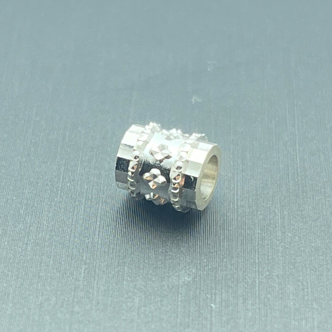 S925纯银路路通转运珠吊坠精致高级感百搭款手工项链串珠DIY配件