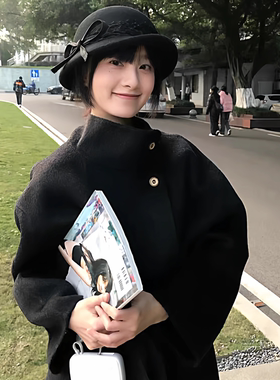 法式复古渔夫帽优雅富家千金帽子