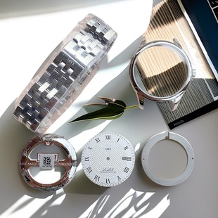 适用天梭力洛克T006407B表壳后盖表针把头配件字面80机芯表盘表带