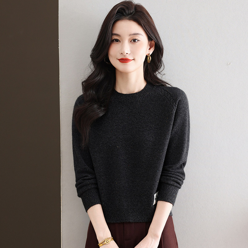 半高领毛衣女短款本命年红色针织衫前短后长开叉内搭羊毛打底衫厚
