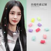 街舞嘻哈潮酷发饰日韩发卡多巴胺彩色辫子点缀发环脏辫麻花辫发珠