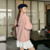 粉色立领短款皮衣外套女春秋2025超火好看高级小众甜酷机车服夹克，女装皮衣，浙宝183