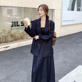 时尚套装时尚休闲套装连衣裙韩版显瘦复古春季秋季，女装套装/套裙，浙宝183