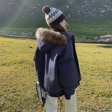 现货183-8163P205K298工装休闲毛领棉服派克服，女装派克服，浙宝183