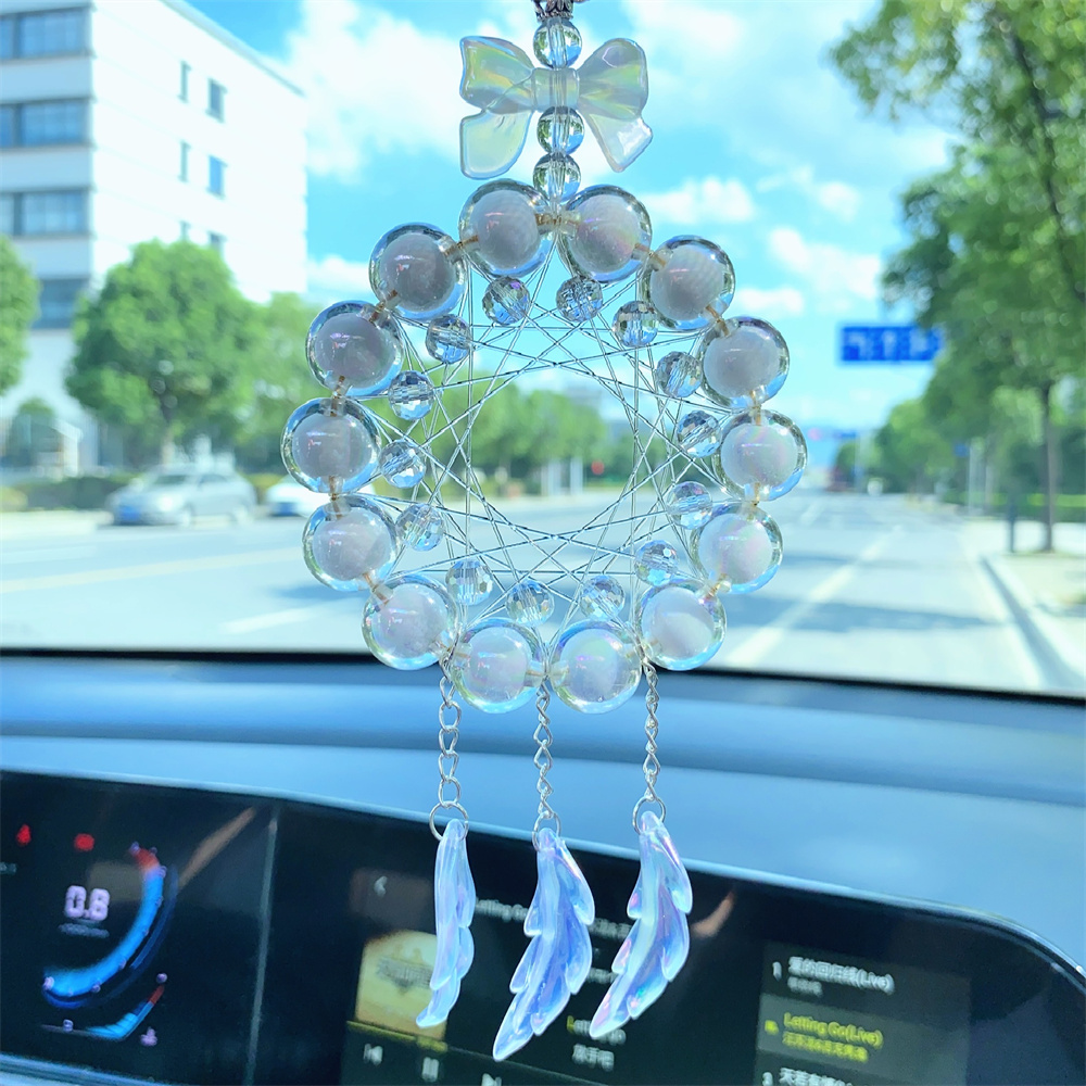 捕梦网手工diy材料包汽车挂件车内挂饰后视镜吊坠车载公司团建