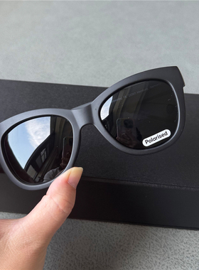 超轻墨镜男士磨砂黑色女士偏光太阳镜猫眼TR90外贸出口品质偏光镜