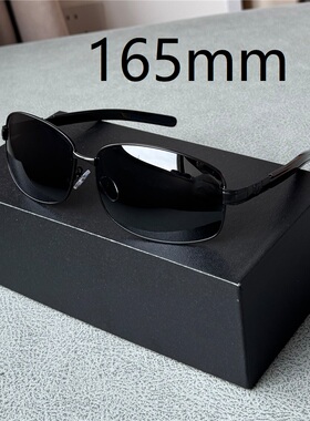 纪梵世超大框男士偏光太阳镜黑色墨镜男防强光165mm加宽胖子大脸
