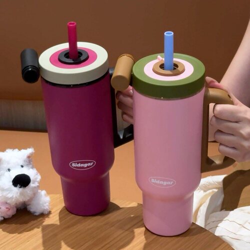 世大家吸管保温杯男女学生水杯子