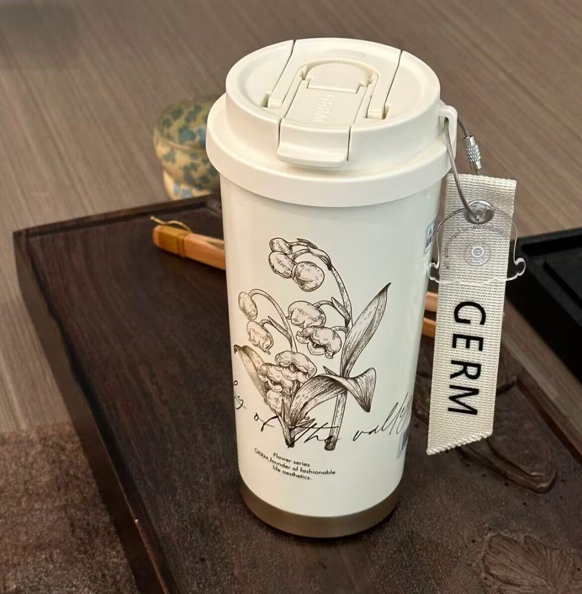 germ铃兰系列保冷保温夏季吸管杯
