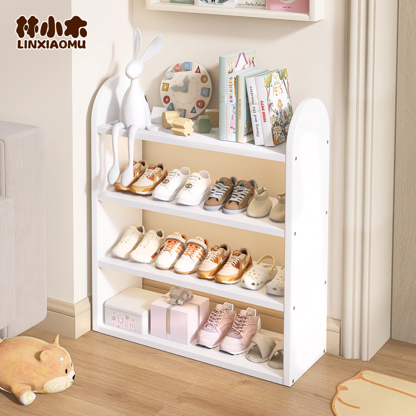 儿童鞋架宝宝专用小型鞋架小朋友鞋子收纳鞋架子家用门口多层鞋柜,住宅家具,鞋架,淘宝优惠券,粉丝福利购,淘宝优惠卷