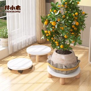 花盆托盘带轮可移动底座花架置物架花架子客厅落地式植物摆放架子