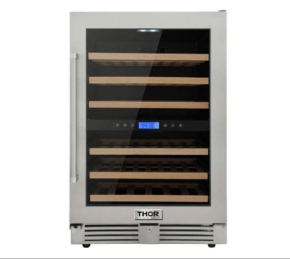 Thor美式24寸实木单门恒温红酒冷藏器红酒柜嵌入式冰吧winecooler