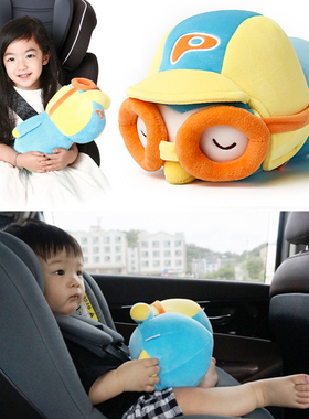 韩国pororo宝宝汽车安全座椅玩具挂件安全座椅抱枕安抚陪睡娃娃