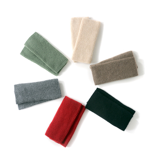 100%纯山羊绒露指手套护腕毛衣袖口加长辅料保暖羽绒服宽袖口接边