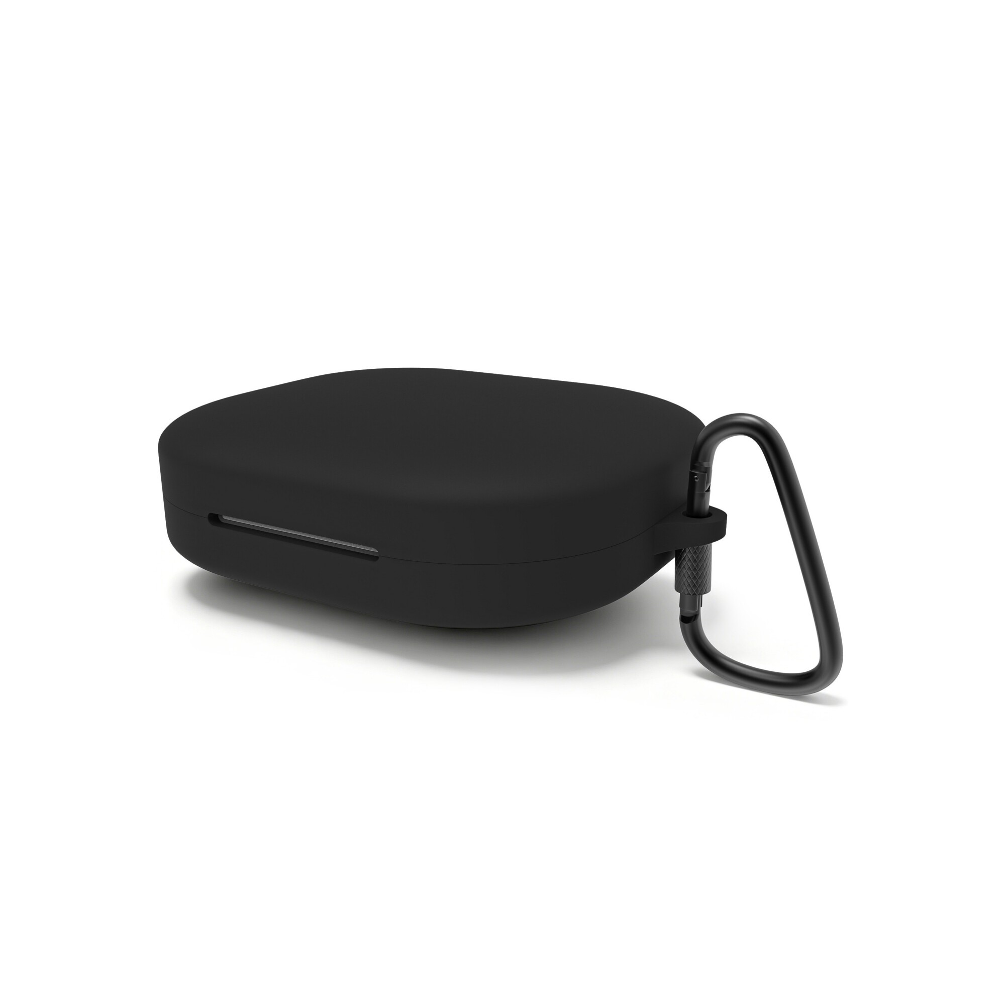 Geekria极客悦耳适用Shokz OpenFit Pro蓝牙耳机柔软硅胶保护套缓震便携带钥匙扣充电口不受限黑色