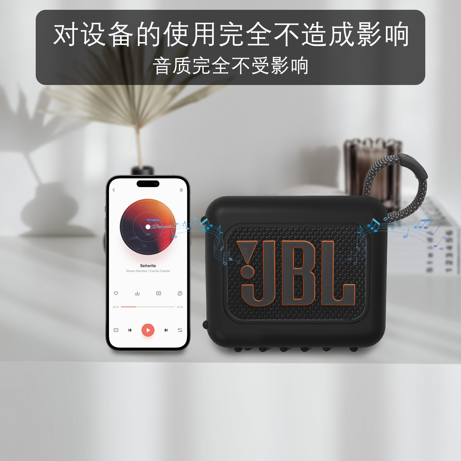 Geekria适用于JBLGO4硅胶保护套