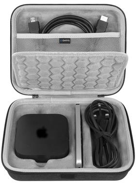 Geekria极客悦耳适用Apple TV4K 二代三代硬壳旅行便携保护防尘包