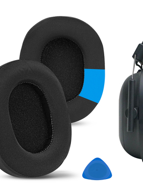 Geekria极客悦耳耳机海绵适用于雷蛇旋风黑鲨2023款 V2Pro 头戴式替换耳机棉带卡扣黑色款耳机套