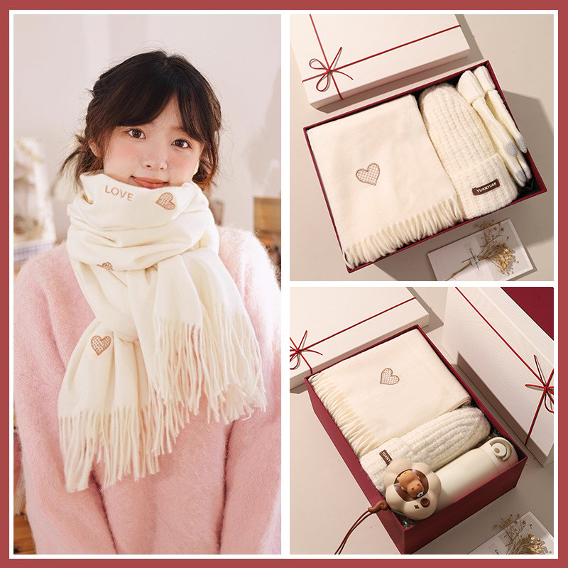 卡帛曼围巾冬季女围脖生日礼物