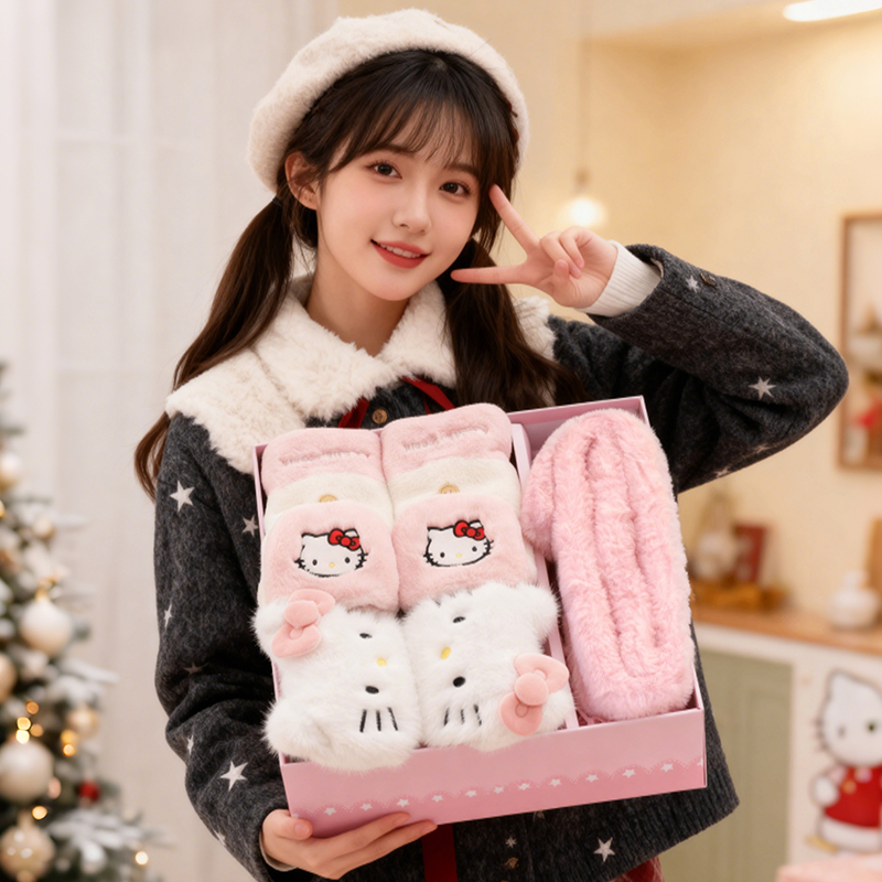 手套女士冬季hellokitty御寒保暖棉可爱生日礼物女生送女友女朋友
