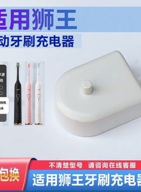 适用狮王Lion电动牙刷充电器底座欧充电线头SMART KEY-LSK01/LR01