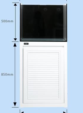 水星新品2021背部带补水铝合金超白海水缸全套珊瑚缸底滤海水缸