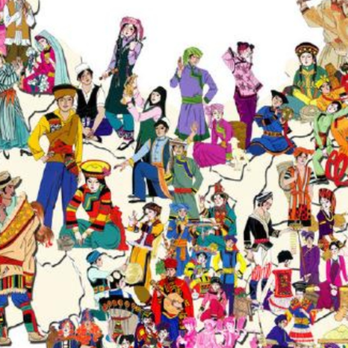 56个保安布朗朝鲜达斡尔侗族